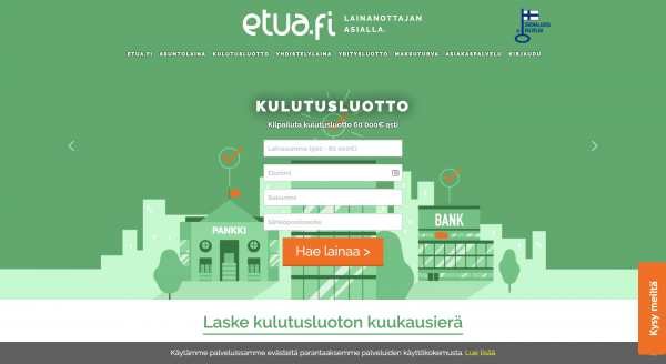 Etua - Laina enintään 60 000 €