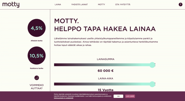 Motty - Laina enintään 60 000 €
