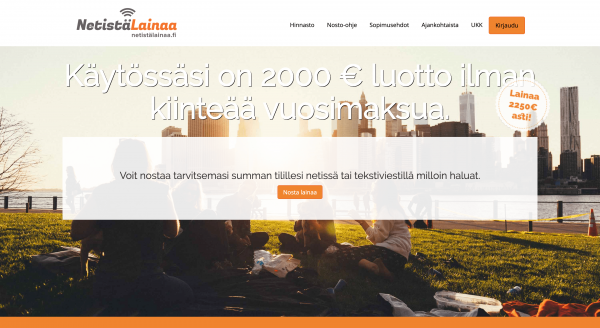 Netistälainaa - Laina enintään 2 250 €