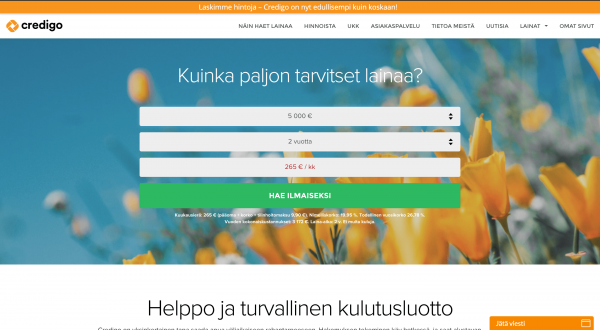 Credigo - Laina enintään 5 000 €