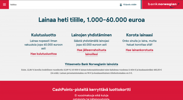 Bank Norwegian kokemukset ja keskustelu 