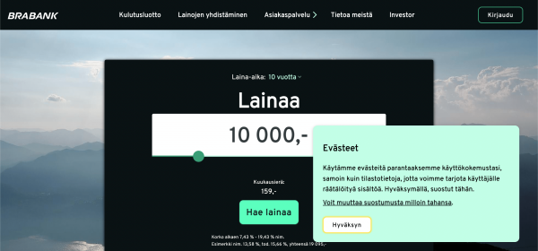 BRAbank ASA - Laina enintään 50 000 €