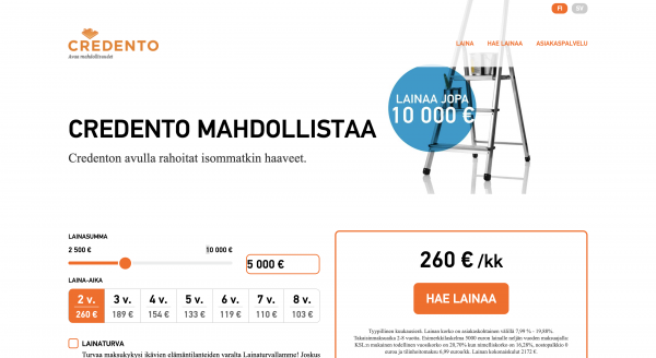 Credento - Laina enintään 10 000 €