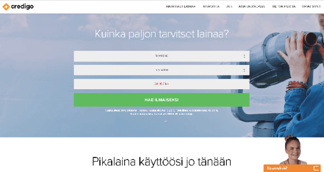 Kuvakaappaus Credigo