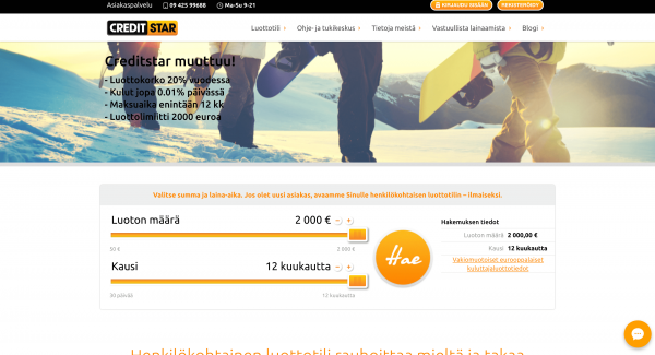 Creditstar kokemukset ja keskustelu 