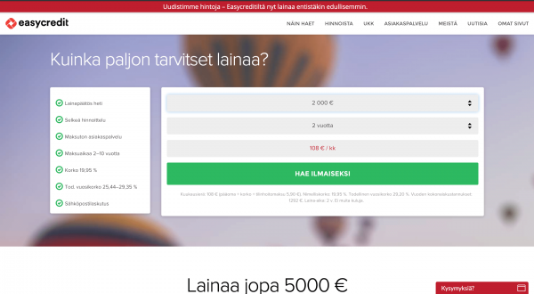 Easycredit - Laina enintään 5 000 €