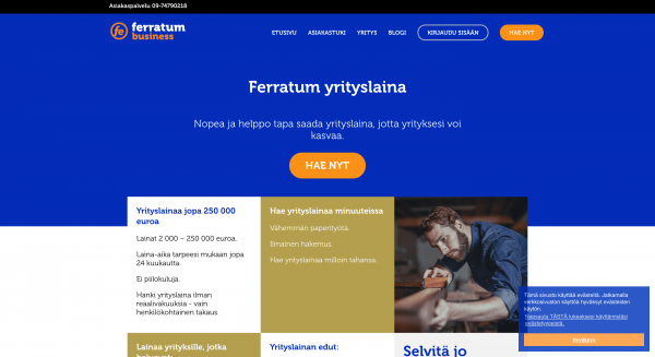 Ferratum Business kokemukset ja keskustelu 