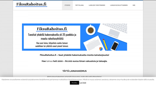 FiksuRahoitus - Laina enintään 60 000 €