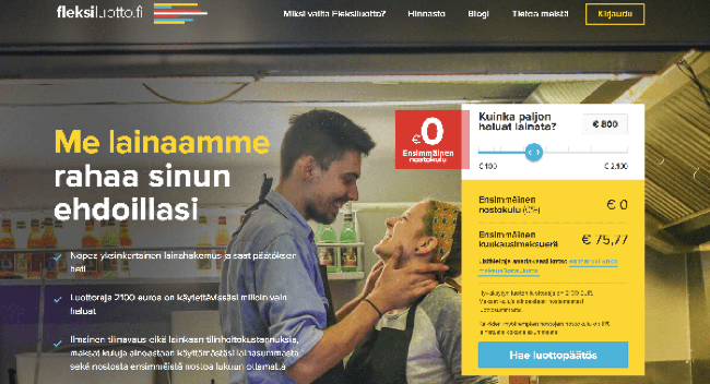 Kuvakaappaus Fleksiluotto