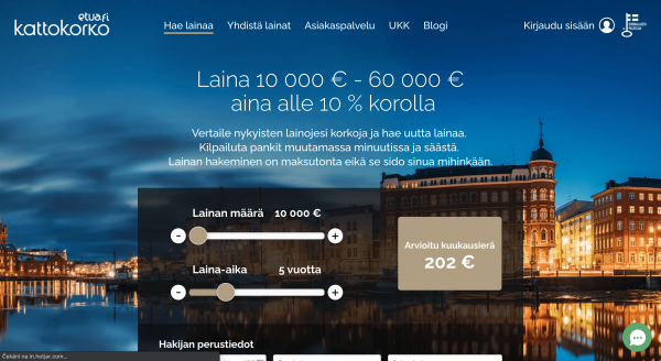 Kattokorko - Laina enintään 60 000 €