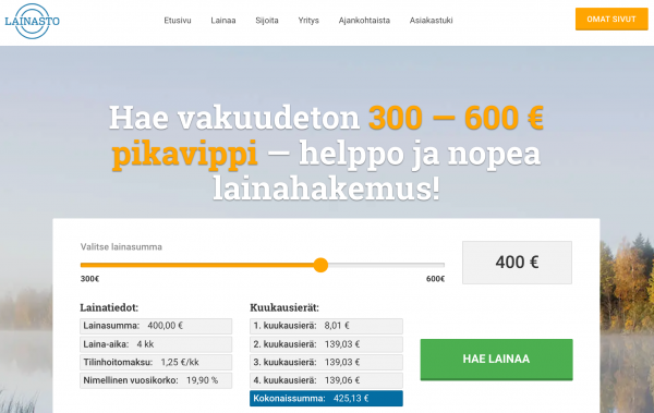 Kuvakaappaus Lainasto