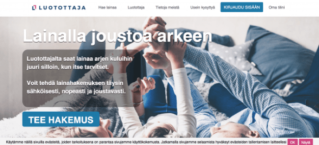 Kuvakaappaus Luotottaja