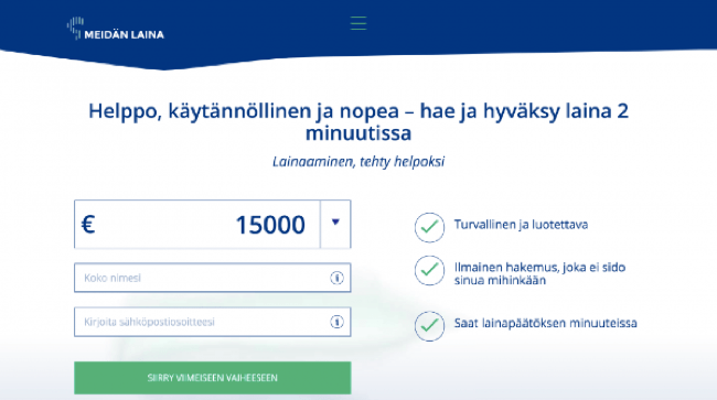 Kuvakaappaus Meidän Laina