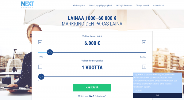Nextrahoitus - Laina enintään 60 000 €