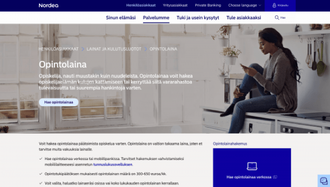 Nordea Opintolaina