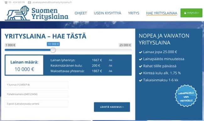 Suomen Yrityslaina kokemukset ja keskustelu