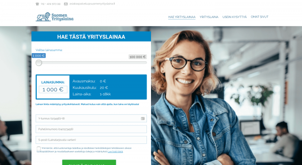 Suomen Yrityslaina - Yrityslaina 100 000 €