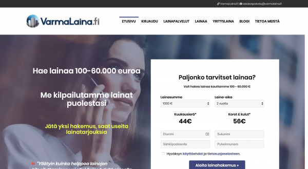 VarmaLaina - Laina enintään 60 000 €