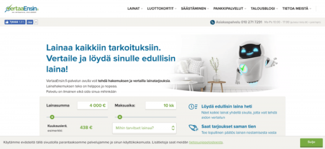 Kuvakaappaus VertaaEnsin